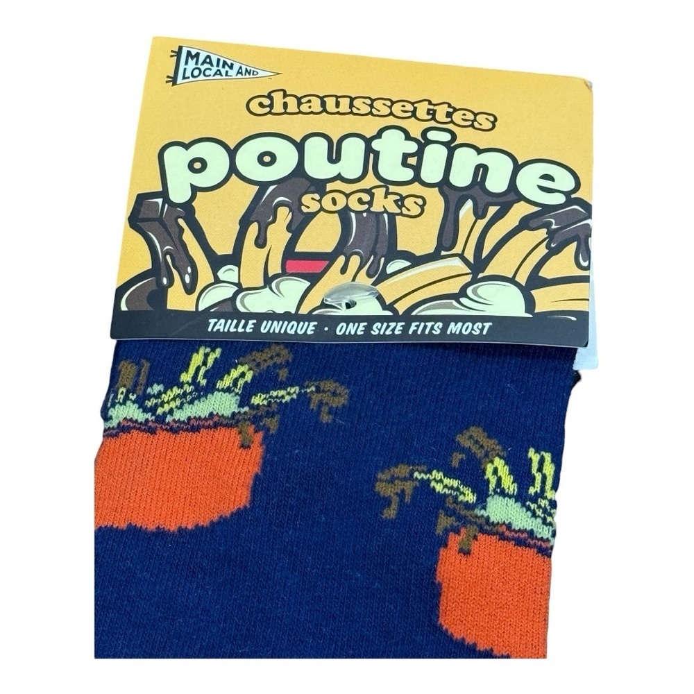 Main And Local Poutine Novelty Socks OS - Picture 3 of 5